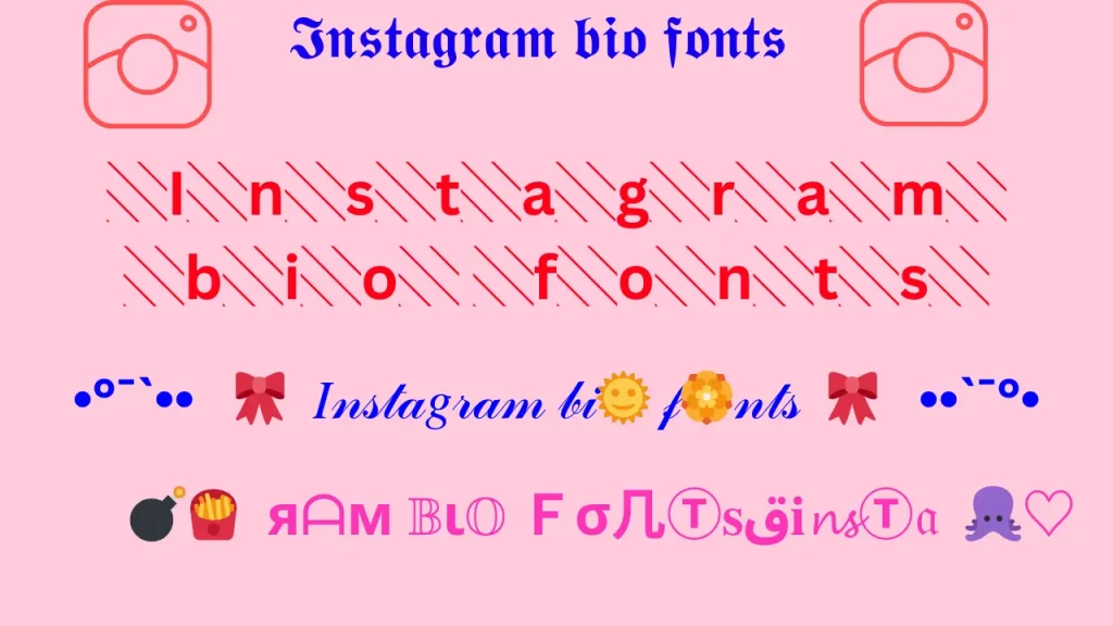 Instagram bio fonts 1 Instagram Bio fonts