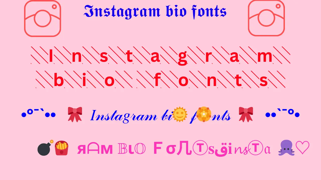 Instagram bio fonts 7 Instagram Bio fonts