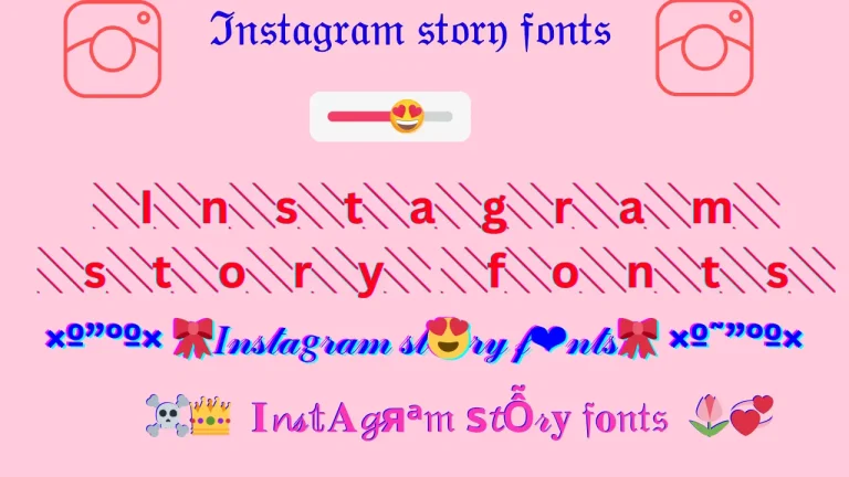 Instagram Story Fonts 1 Instagram Story fonts