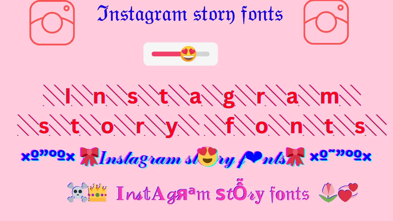 Instagram Story Fonts 6 Instagram Story fonts